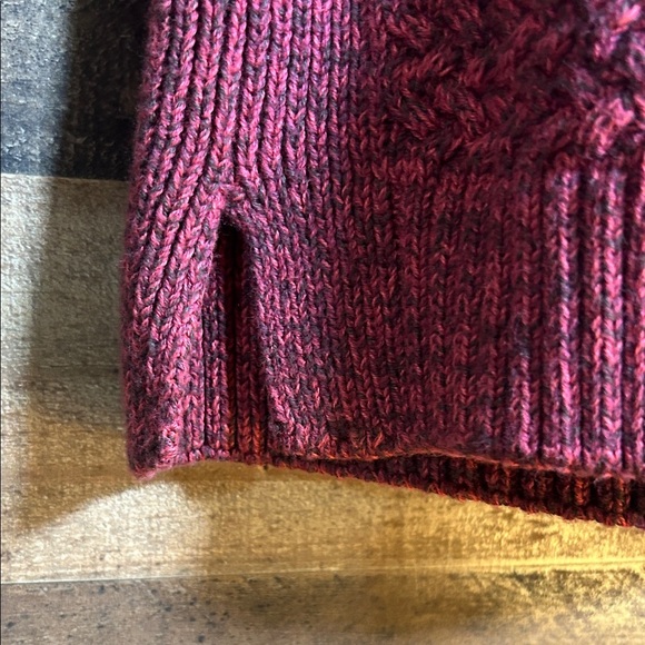 Elegant Maroon Mockneck Sweater - Picture 2 of 4